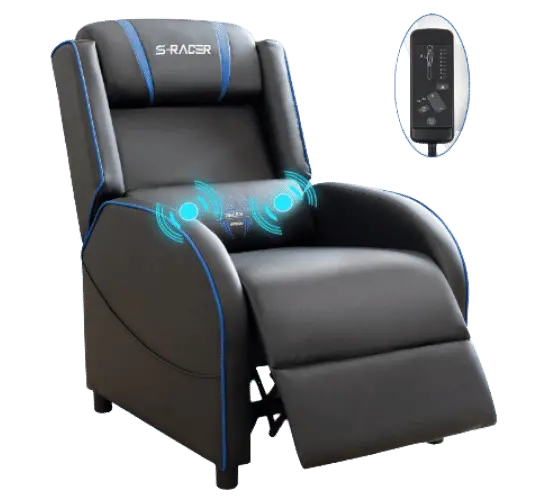 Homall Gaming Style Chair - Ergonomic Living Room Chair for Back Pain