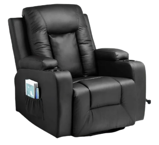 Comhoma Leather Recliner Chair Modern Rocker