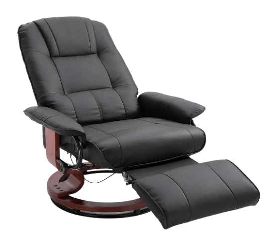 HOMCOM Faux Leather Manual Recliner